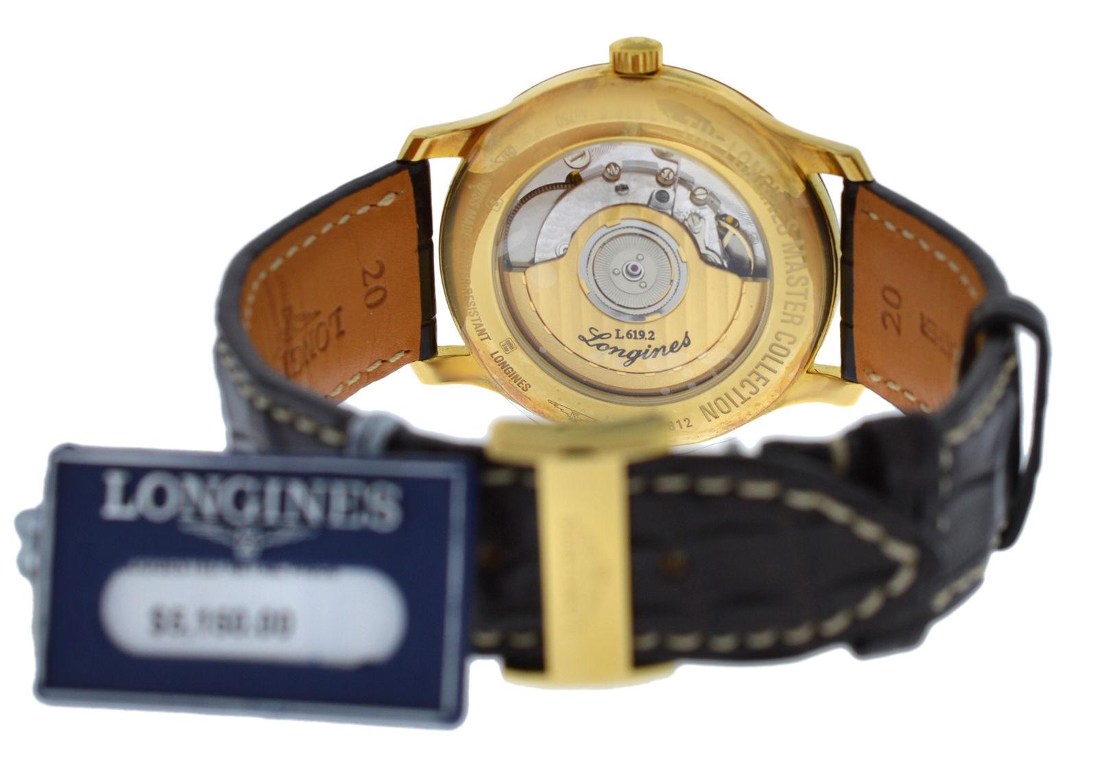 Modern Men's Longines Master Collection Automatic 18 Karat Gold Watch