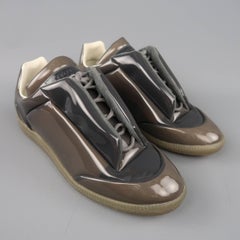 Baskets basses pour hommes MAISON MARTIN MARGIELA Size 9 Grey Clear Vinyl Future