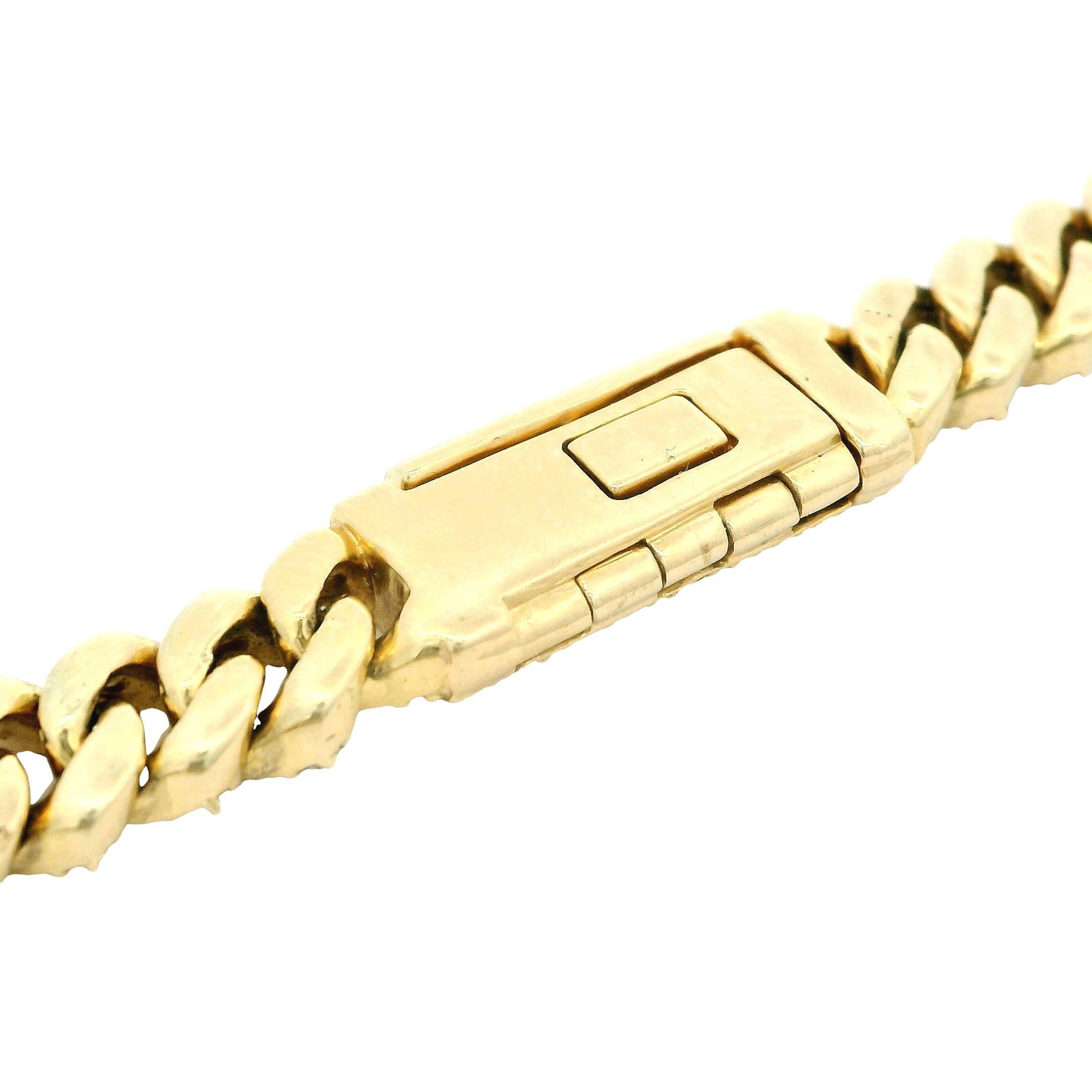 Men's Miami Cuban Solid 10K Yellow Gold 10.58ct Diamond Link Chai 22 inches 6mm  For Sale 6