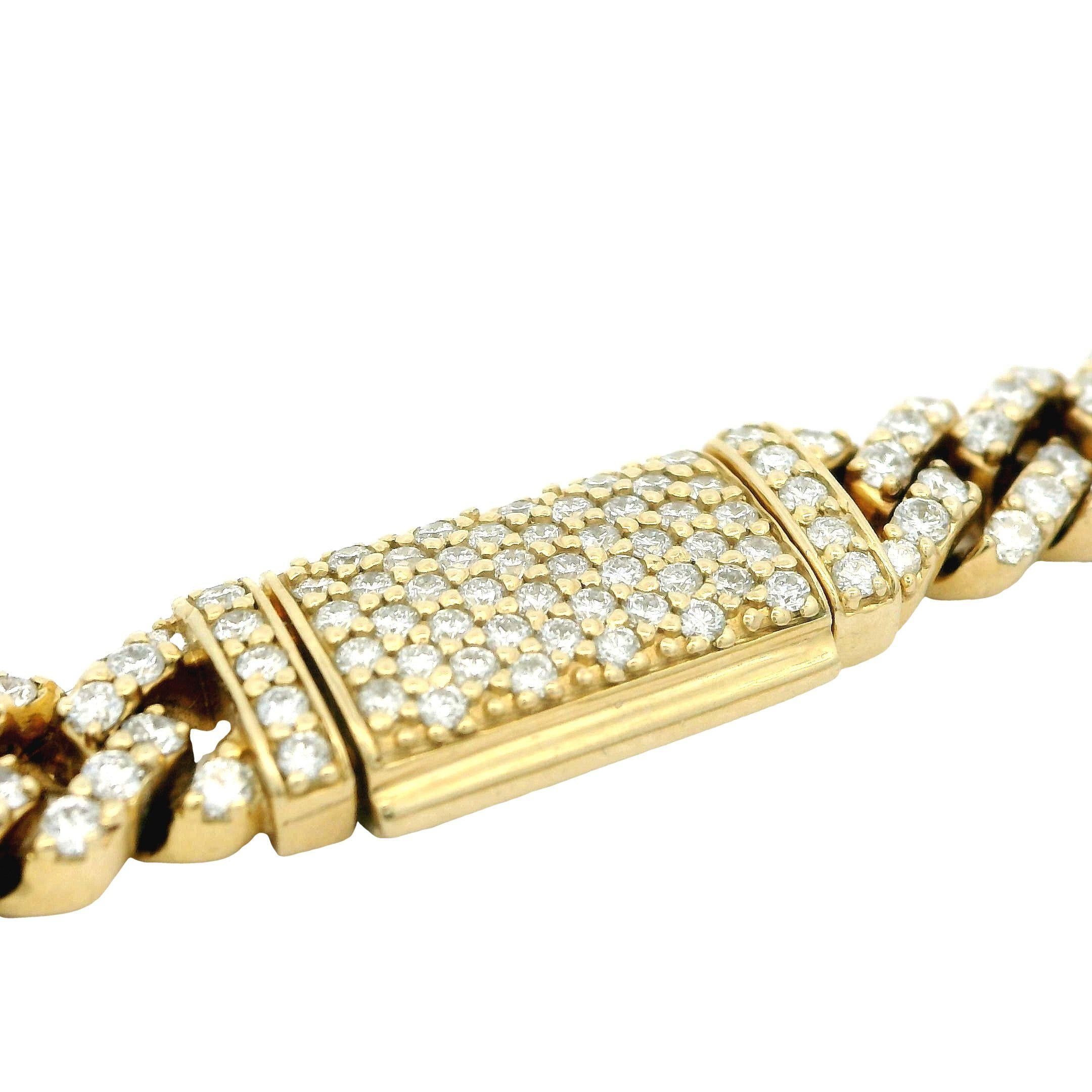 Men's Miami Cuban Solid 10K Yellow Gold 10.58ct Diamond Link Chai 22 inches 6mm  For Sale 3