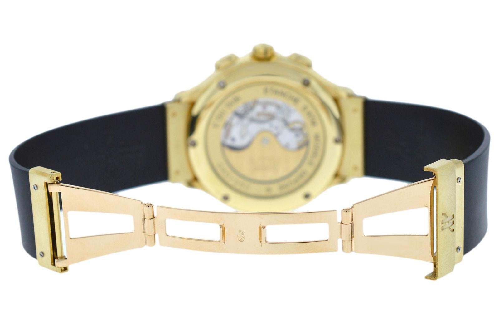 Men's Men’s Midsize Hublot MDM Geneve Classic Chrono 18 Karat Gold Automatic
