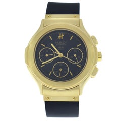 Men’s Midsize Hublot MDM Geneve Classic Chrono 18 Karat Gold Automatic