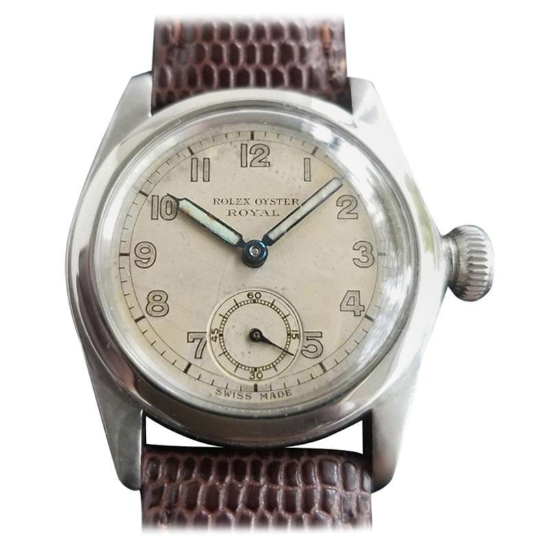 Men's Midsize Rolex Oyster Royal Ref.2280 Hand-Wind, circa 1940s Vintage MA195