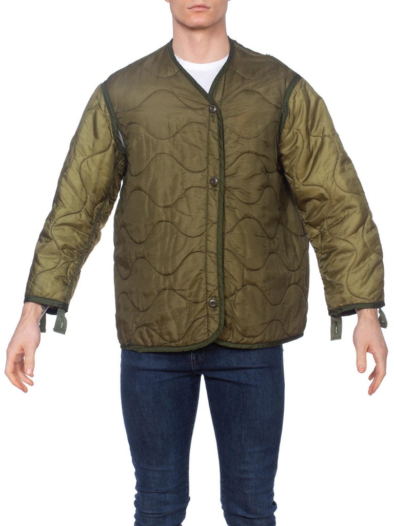 Mens Military Quilted Jacket For Sale at 1stdibs