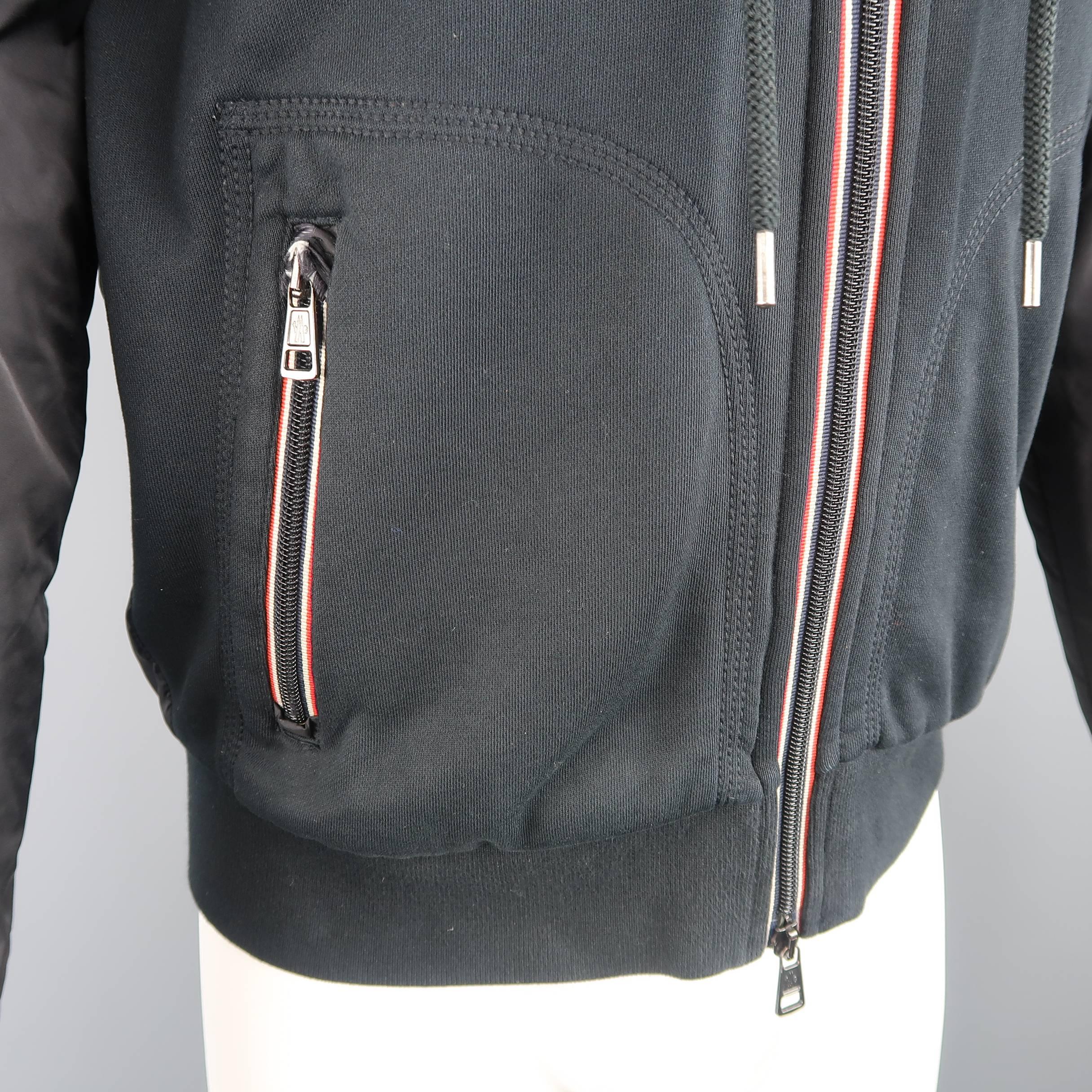 moncler nylon zip jacket