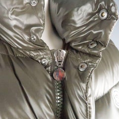 Men's MONCLER XL Olive Green Quilted Nylon Down Vest