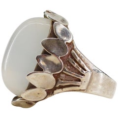 Moonstone Ring in Silver Arts and Crafts Treasure