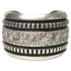 Anneau Navajo en argent sterling pour hommes Philbert Begay Taille 9