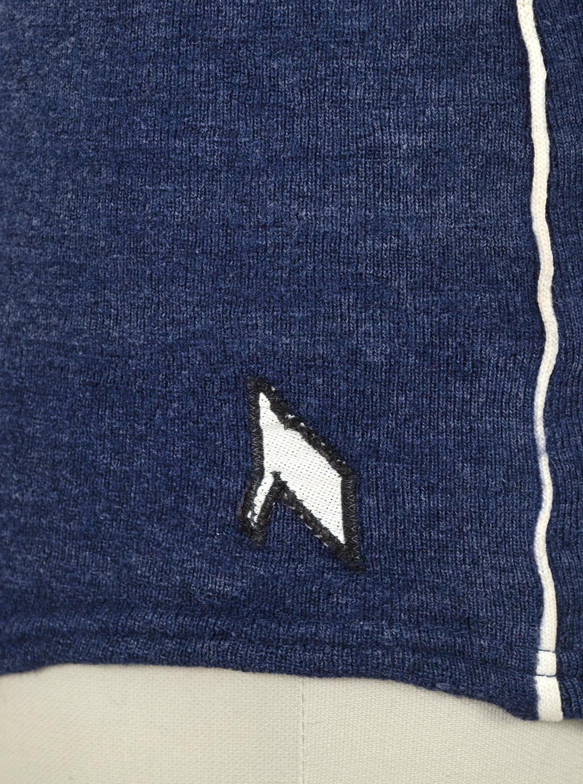 Costume da bagno con zip in lana Porolastic Olympia Navy da uomo, Germania - M-L, anni '30 in vendita 4