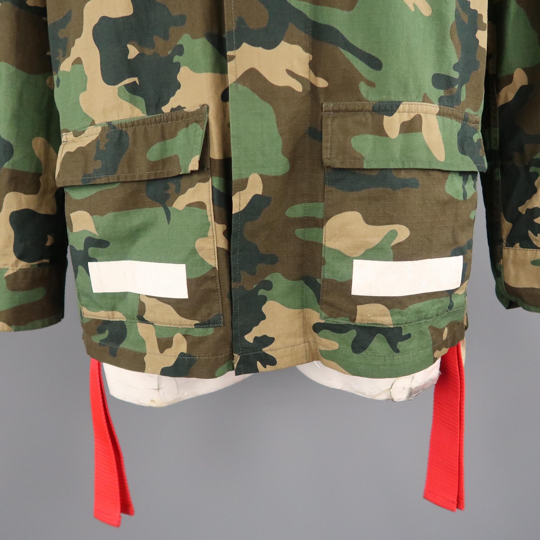 Borgerskab Ark Indkøbscenter Men's OFF-WHITE L Green Camouflage Patches 2013 Military Jacket For Sale at  1stDibs | off white military jacket, off white camo jacket, off white jacket  2013