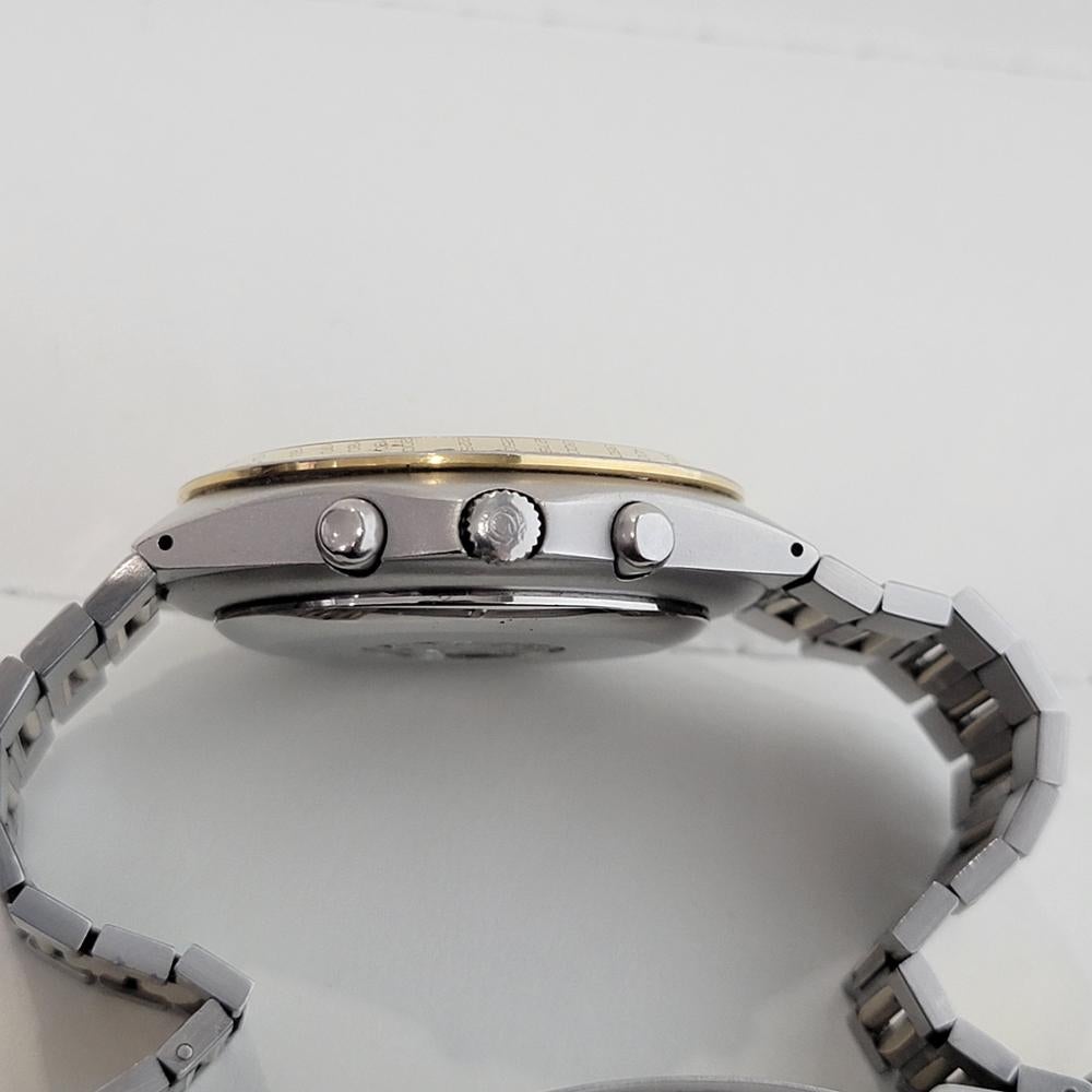 Mens Omega 145000 Speedmaster Teutonic 14k SS Manual Wind Chronograph 1980s JM9 For Sale 1