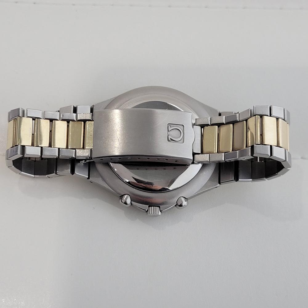 Mens Omega 145000 Speedmaster Teutonic 14k SS Manual Wind Chronograph 1980s JM9 For Sale 2