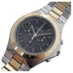 Mens Omega 145000 Speedmaster Teutonic 14k SS Manual Wind Chronograph 1980s JM9