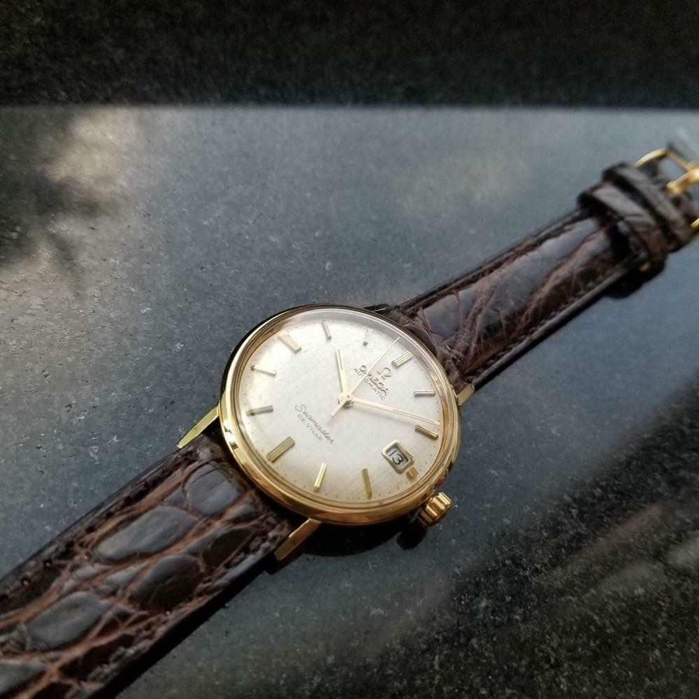 Men's Omega 14k Gold Seamaster DeVille cal.563 Automatic with Date, c ...