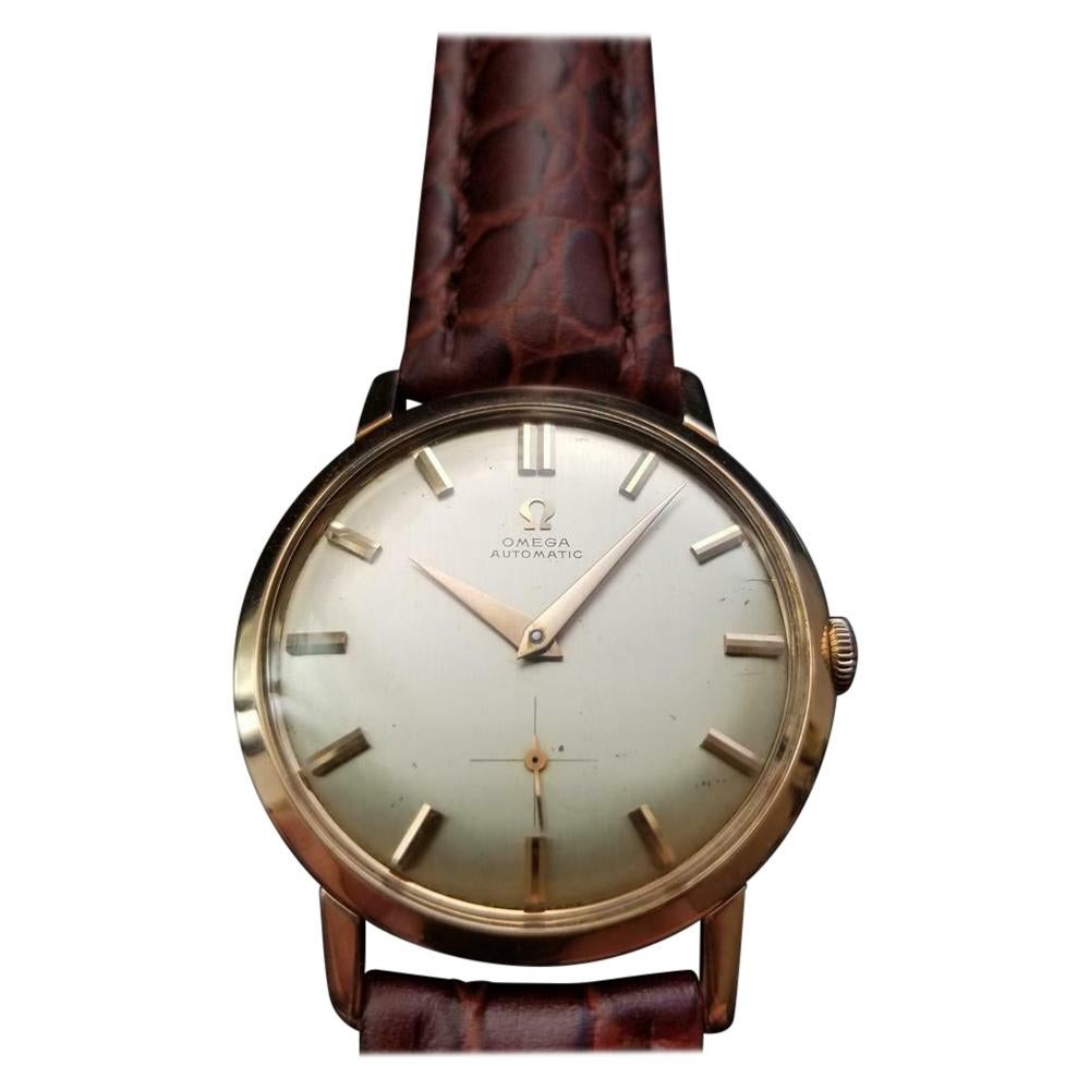 Men's Omega 18k Gold Ref.2897-3 Automatic Dress Watch, circa 1960s Swiss LV636