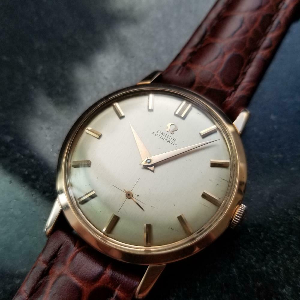 Men's Omega 18k Gold Ref.2897-3 Automatic Dress Watch, circa 1960s Swiss LV636 1