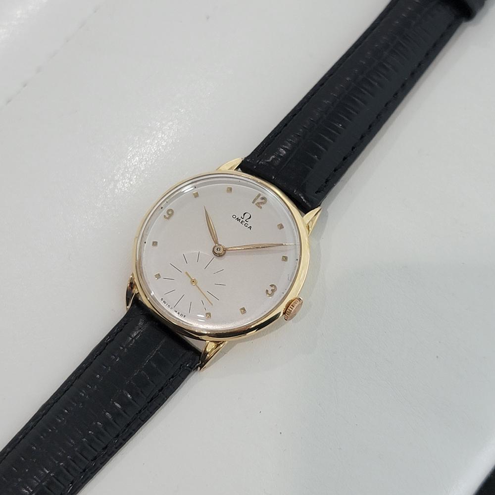 Herren Omega 35mm 18k Massivgold Cal 30T2 Handaufzugs-Uhr 1940er Jahre RA354B 1