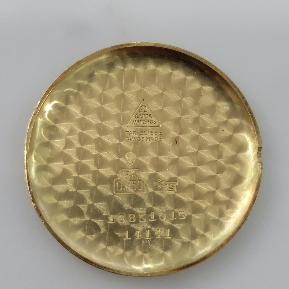 Omega cal 28 Montre habillée à remontage manuel, en or 18 carats, vintage suisse, années 1940, RA407 8