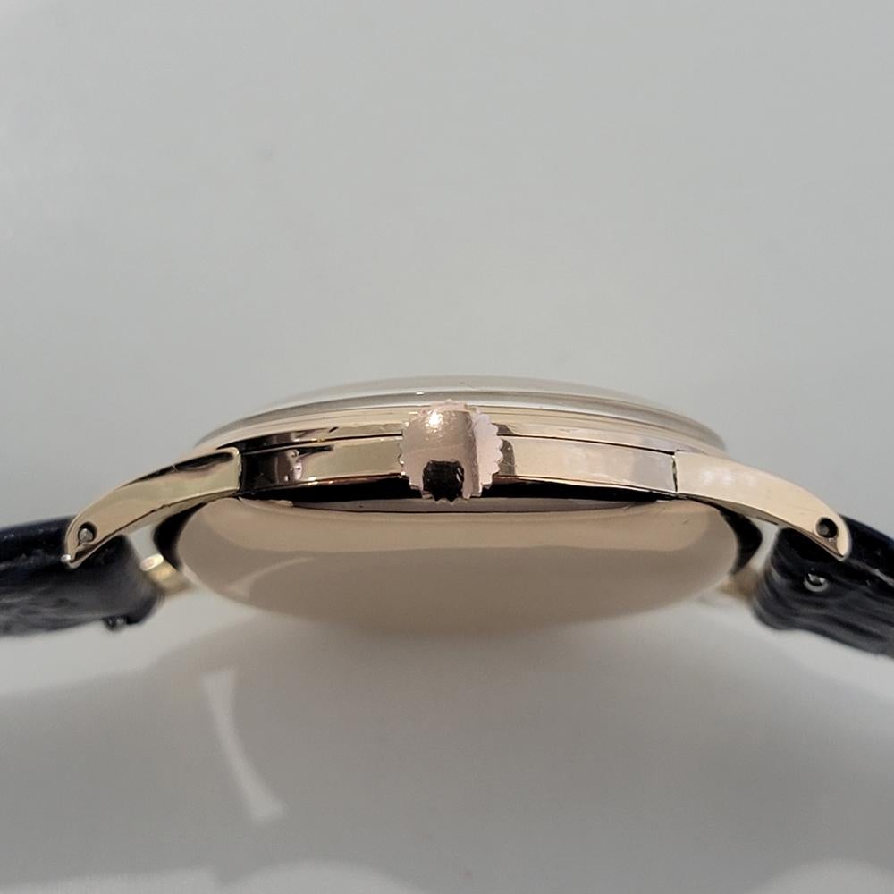 Mens Omega cal 30SCT2 14k Gold Manual Wind Dress Watch 1940s Vintage NA118 5