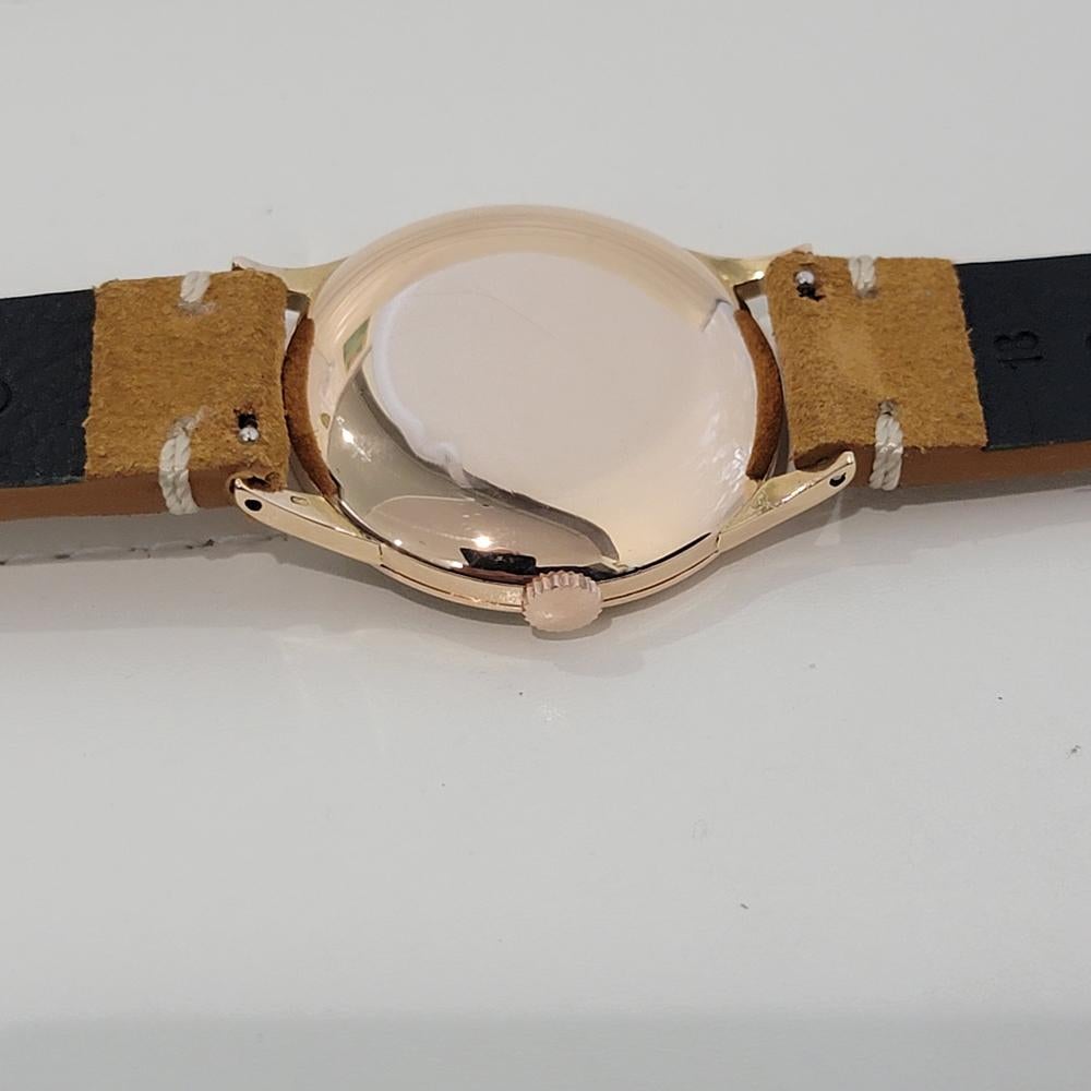 Mens Omega cal 30SCT2 14k Gold Manual Wind Dress Watch 1940s Vintage NA118B 6