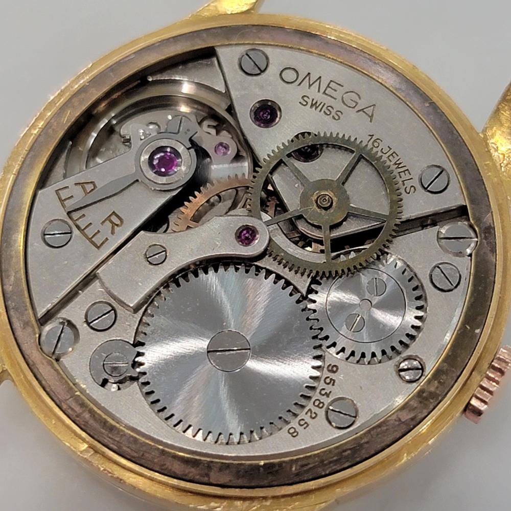 Mens Omega cal 30SCT2 14k Gold Manual Wind Dress Watch 1940s Vintage NA118B 7