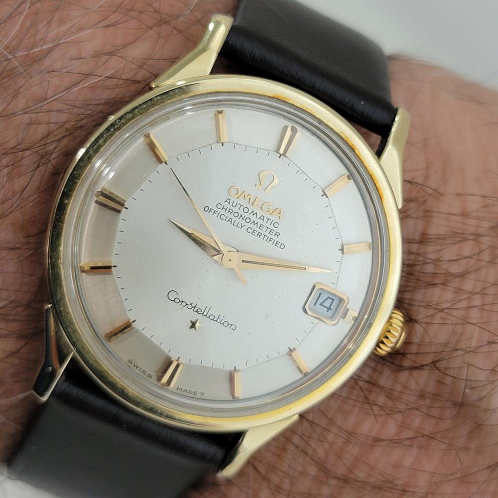Mens Omega Constellation 168.005 Gold Capped Date Automatic 1960s Vintage RA509 9