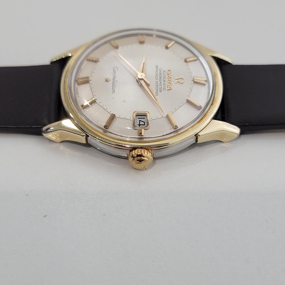 Mens Omega Constellation 168.005 Gold Capped Date Automatic 1960s Vintage RA509 1