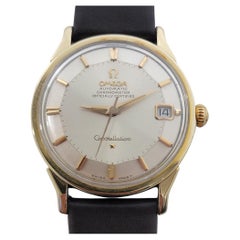 Mens Omega Constellation 168.005 Gold Capped Date Automatic 1960s Vintage RA509
