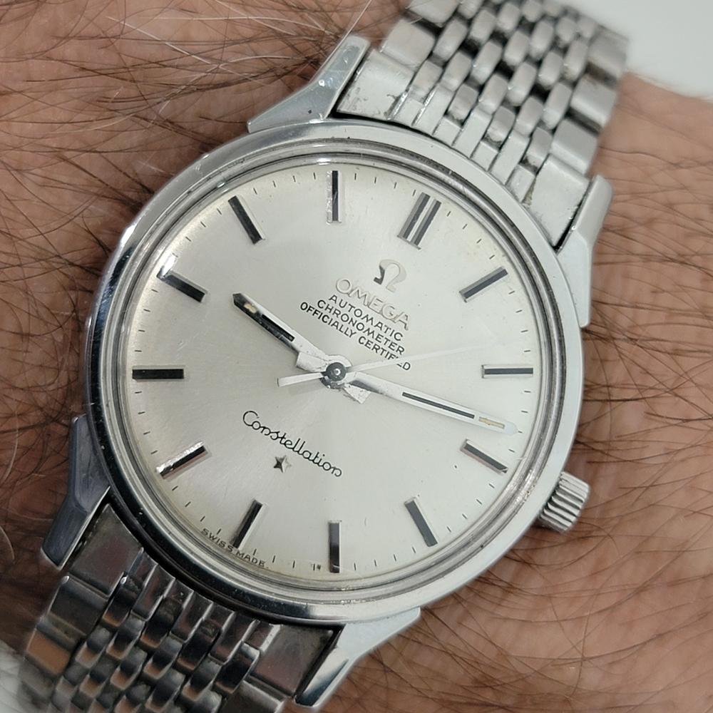 Mens Omega Constellation 34mm Automatic Stainless Steel 1960s Vintage RA403 9