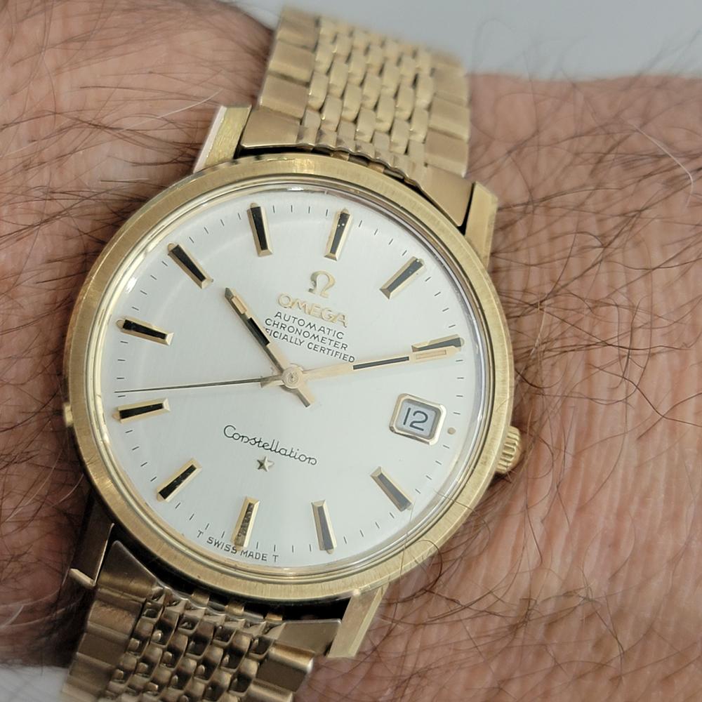 Herren Omega Constellation 35mm 14K Goldgehäuse Automatik 1960er Jahre Original JM16 8