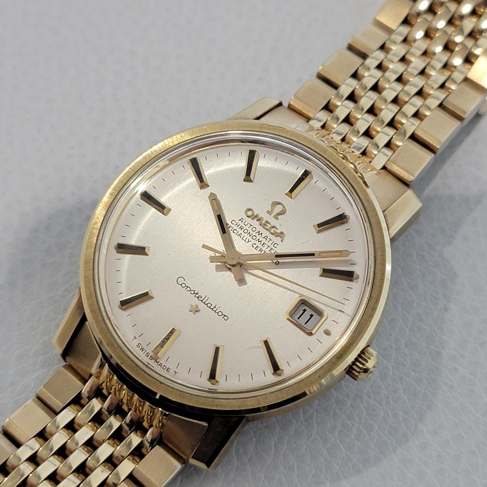 Herren Omega Constellation 35mm 14K Goldgeh�äuse Automatik 1960er Jahre Original JM16 1