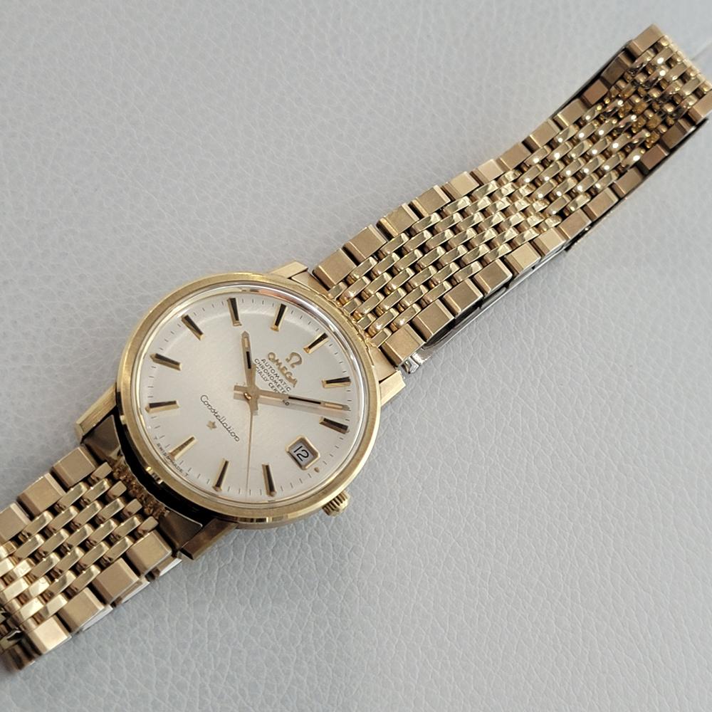Herren Omega Constellation 35mm 14K Goldgehäuse Automatik 1960er Jahre Original JM16 2