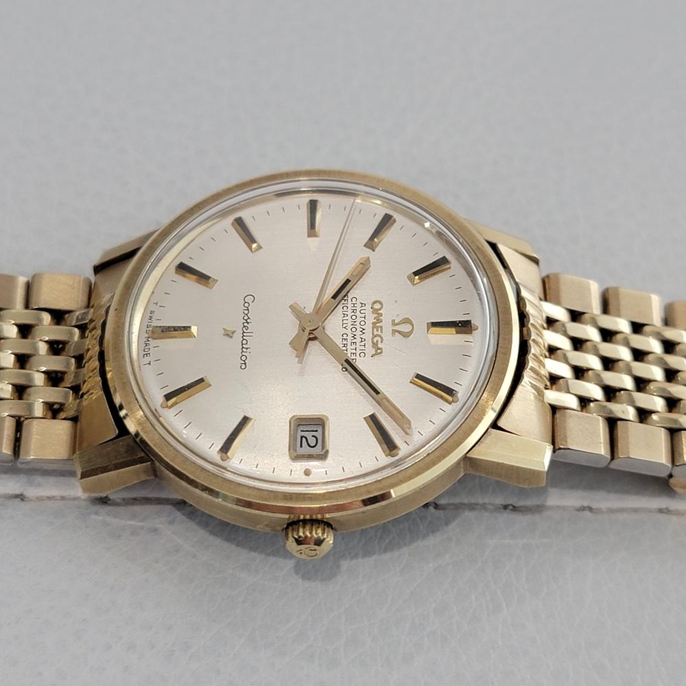 Herren Omega Constellation 35mm 14K Goldgehäuse Automatik 1960er Jahre Original JM16 3