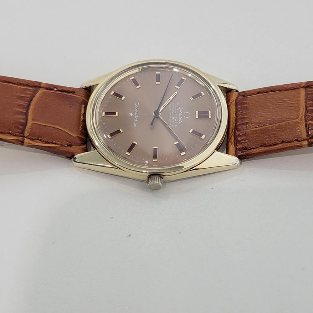 Mens Omega Constellation Cal 712 Gold Capped Automatic 1960s Vintage NA117 For Sale 1