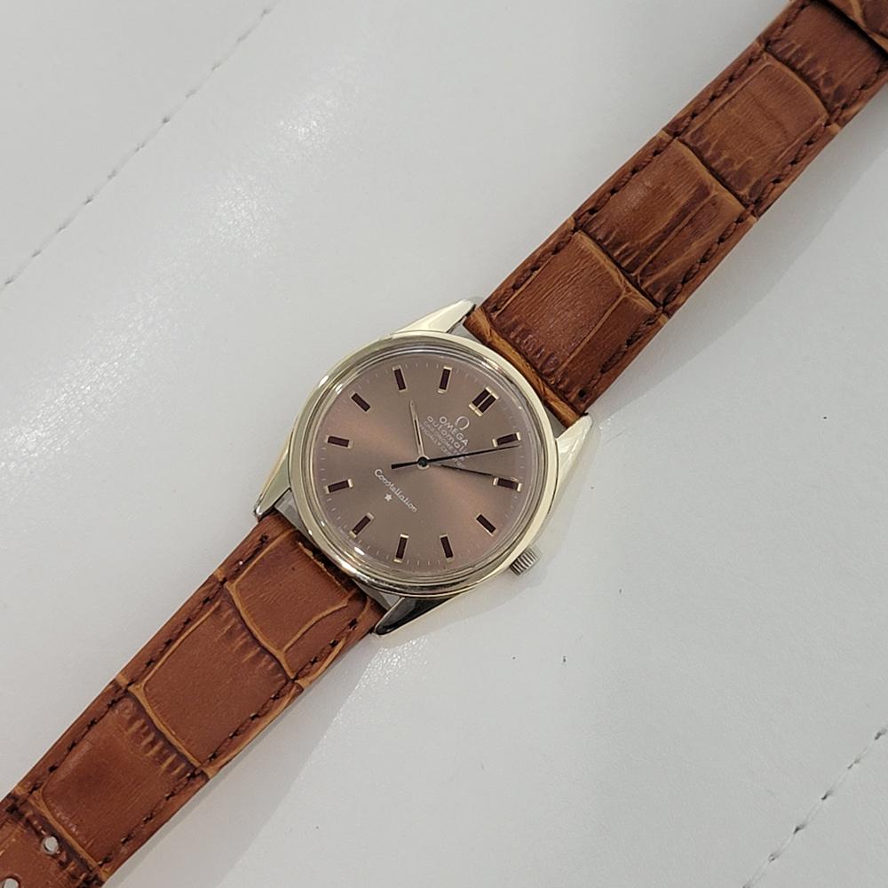 Mens Omega Constellation Cal 712 Gold Capped Automatic 1960s Vintage NA117 For Sale 3