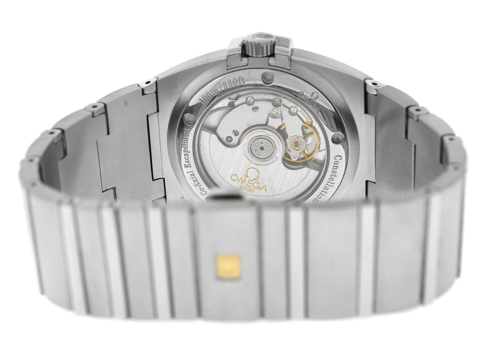Modern Men's Omega Constellation Double Eagle Co - Axial Chrono Steel Auto Watch