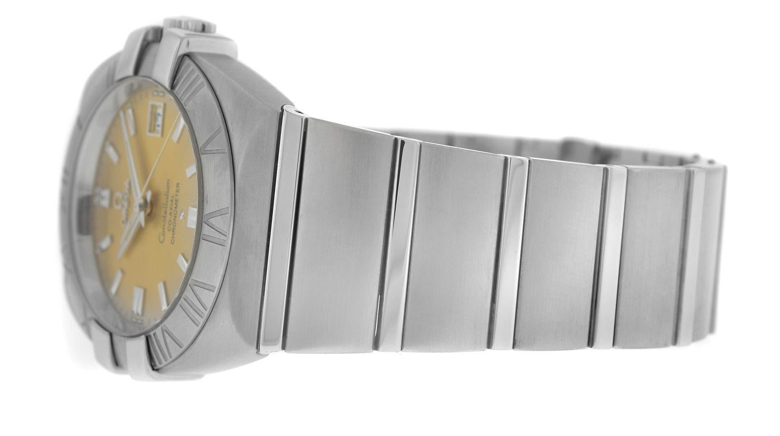 Men's Omega Constellation Double Eagle Co - Axial Chrono Steel Auto Watch 1