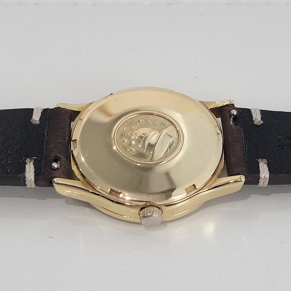 Mens Omega Constellation Ref 166 052 18k Gold Automatic w Date 1960s Swiss RA404 6