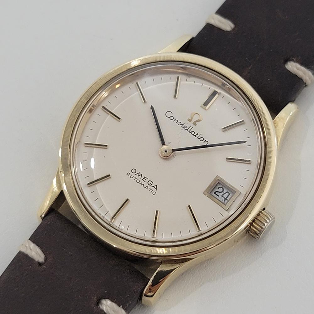 Men's Mens Omega Constellation Ref 166 052 18k Gold Automatic w Date 1960s Swiss RA404