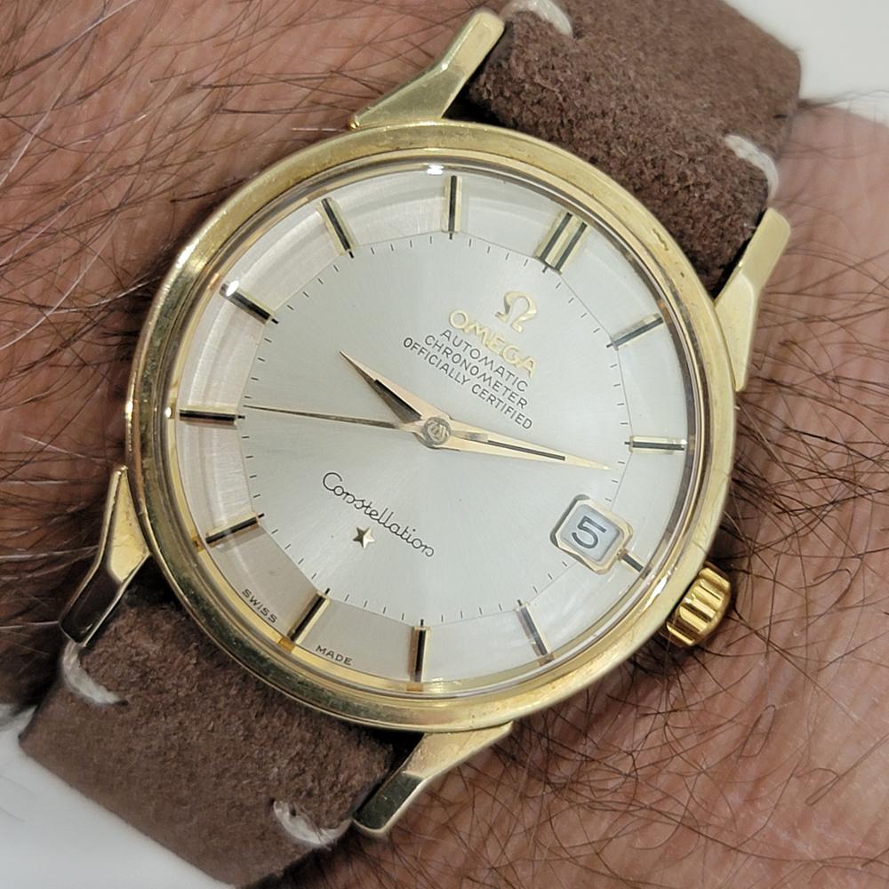 Omega Constellation Uomo Ref 166 052 Oro 18k Data Automatica 1960s Swiss RA404B 10