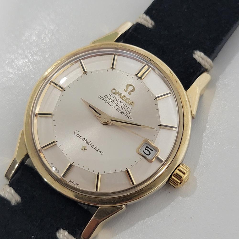Men's Mens Omega Constellation Ref 166 052 18k Gold Date Automatic 1960s Swiss RA404B