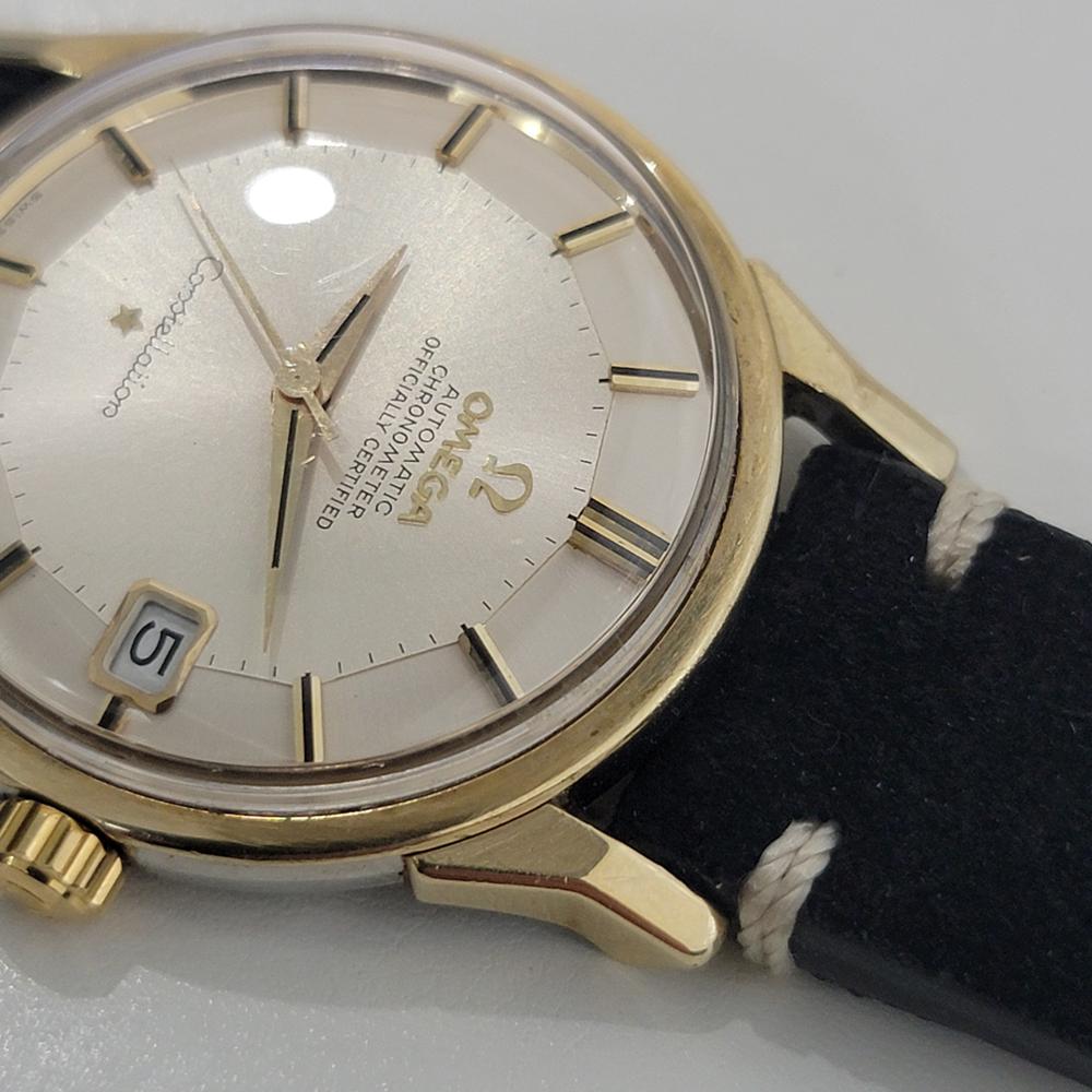 Mens Omega Constellation Ref 166 052 18k Gold Date Automatic 1960s Swiss RA404B 2