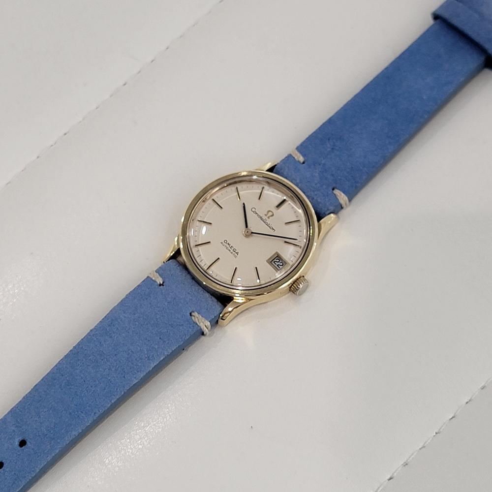 Mens Omega Constellation Ref 166 052 18k Gold Date Automatic 1960s Swiss RA404B 3