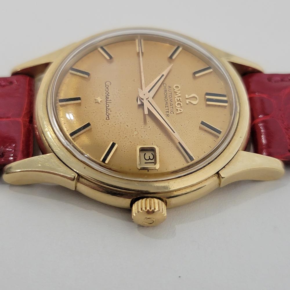 Men's Mens Omega Constellation SC 61 35mm 18k Gold Automatic 1960s Swiss Vintage RA405