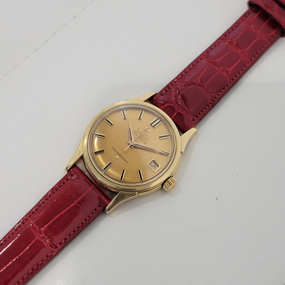 Mens Omega Constellation SC 61 35mm 18k Gold Automatic 1960s Swiss Vintage RA405 2