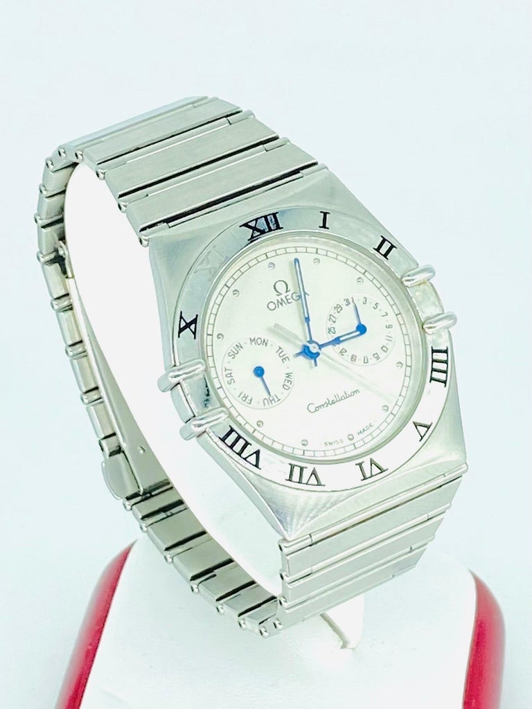 Men’s Omega Day Date Constellation Watch Stainless Steel  In Good Condition For Sale In Miami, FL