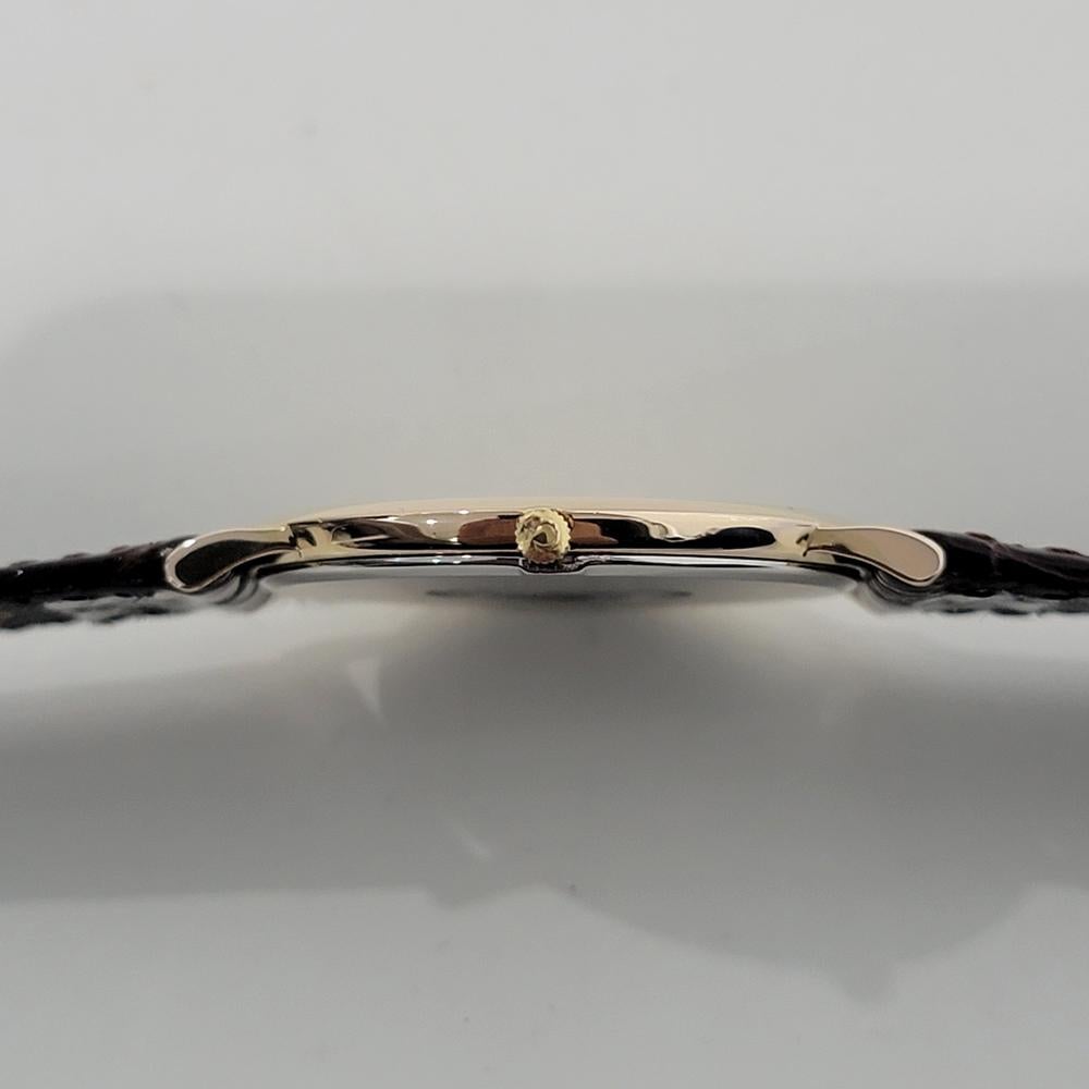 Mens Omega DeVille Ultra Thin 18k Gold Capped Quartz Dress Watch 1980s NA124 5