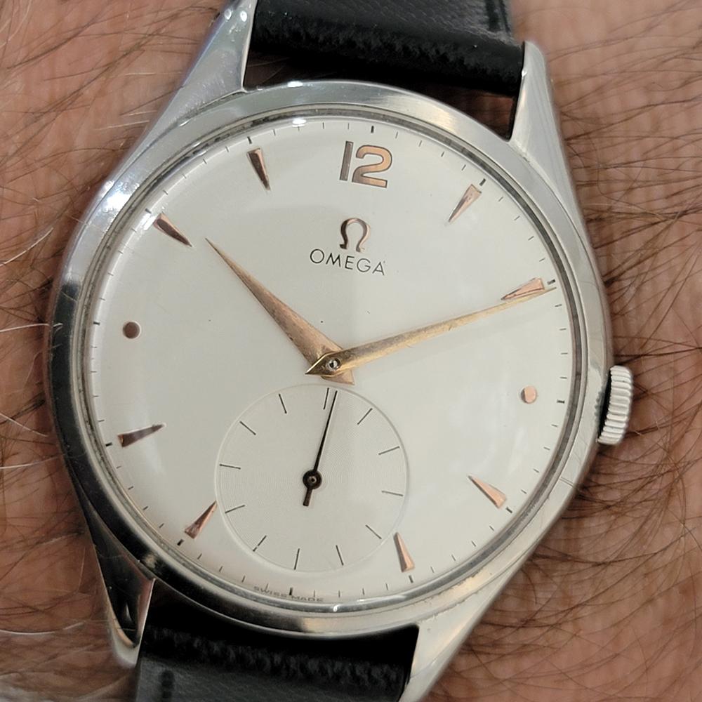 Omega Jumbo pour hommes  Ref 2505 20 Cal 265 38mm Hand Wind 1950s Vintage RA453 9