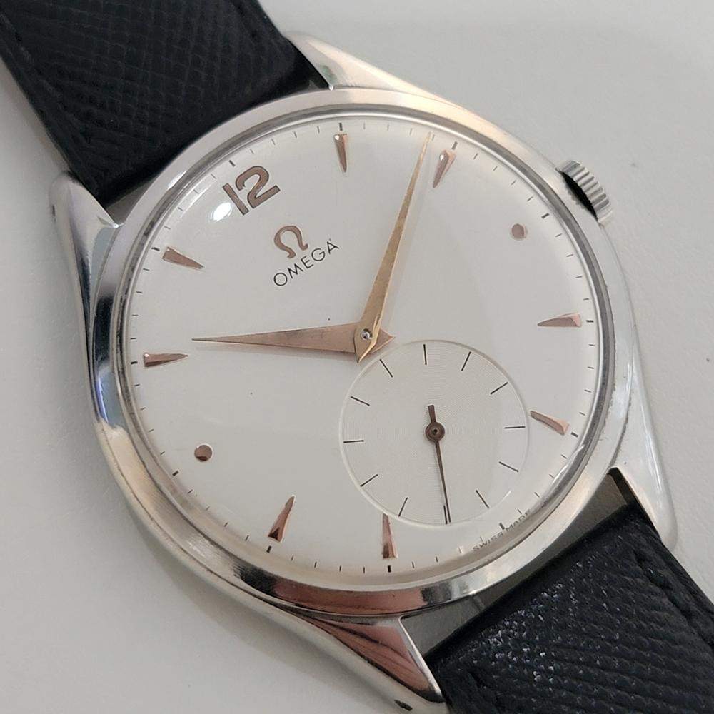 Omega Jumbo pour hommes  Ref 2505 20 Cal 265 38mm Hand Wind 1950s Vintage RA453 Excellent état à Beverly Hills, CA
