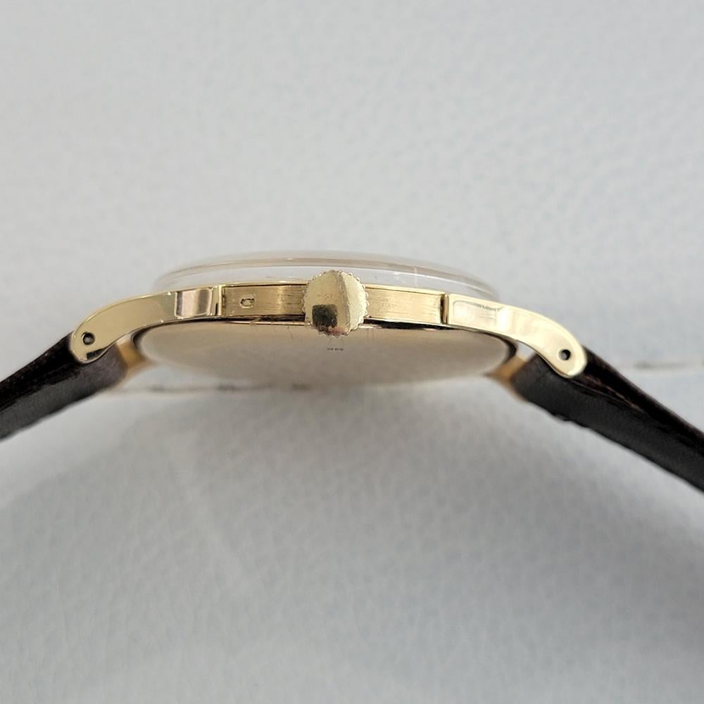 Omega 14191 Or 14 carats Jumbo 36 mm à remontage manuel, Vintage Swiss Luxury JM12 pour hommes, années 1940 6